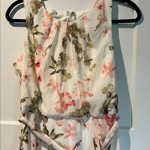 Jessica Howard Floral Maxi Dress in Pink and Green